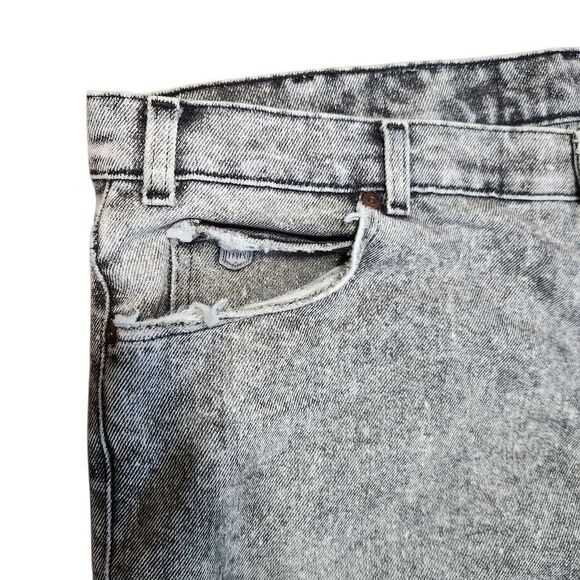 Vintage 90's Men LEVI'S 548 Silver Tab Medal Acid Black Gray Jeans 42x32 USA - Picture 6 of 15